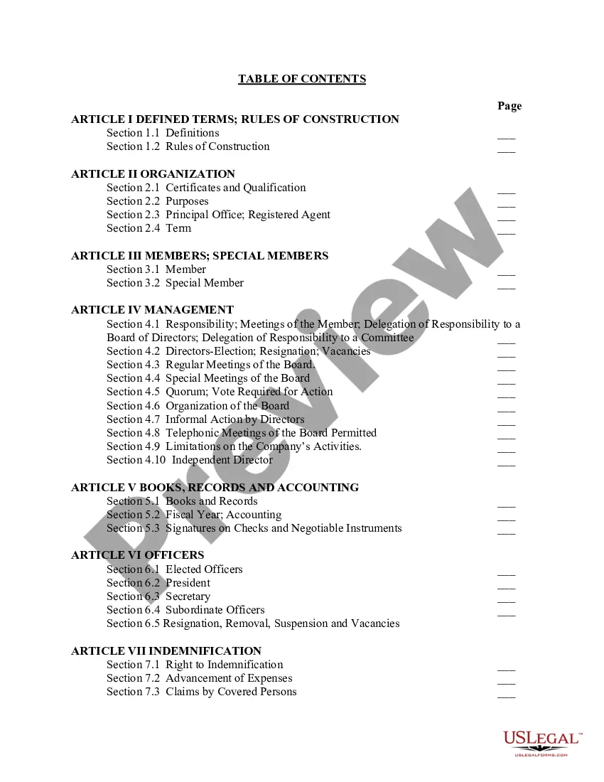 Get Amended and Restated Limited Company Agreement Preview Amended and Restated Limited Company Agreement
