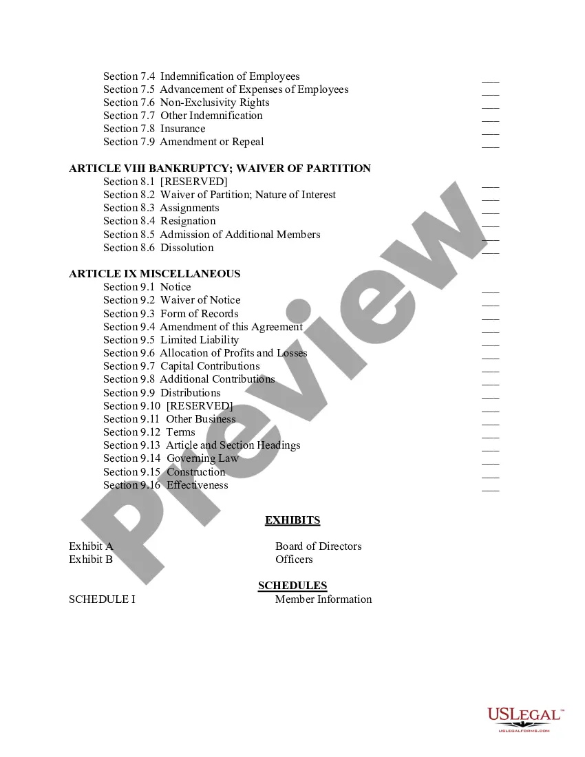 Get Amended and Restated Limited Company Agreement Preview Amended and Restated Limited Company Agreement