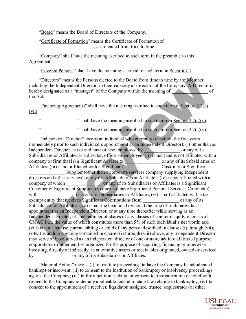 Get Amended and Restated Limited Company Agreement Preview Amended and Restated Limited Company Agreement