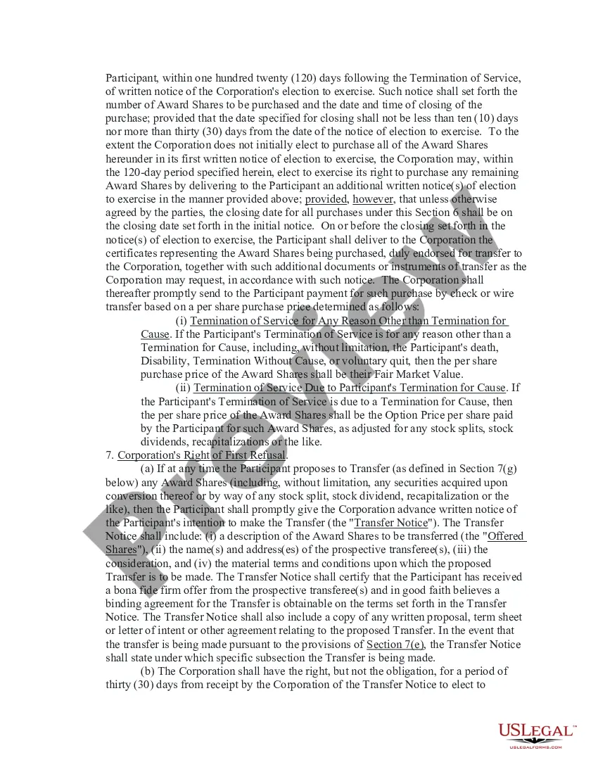Get Non-Qualified Stock Option Award Agreement Preview Non-Qualified Stock Option Award Agreement
