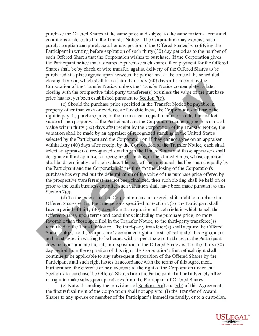 Get Non-Qualified Stock Option Award Agreement Preview Non-Qualified Stock Option Award Agreement