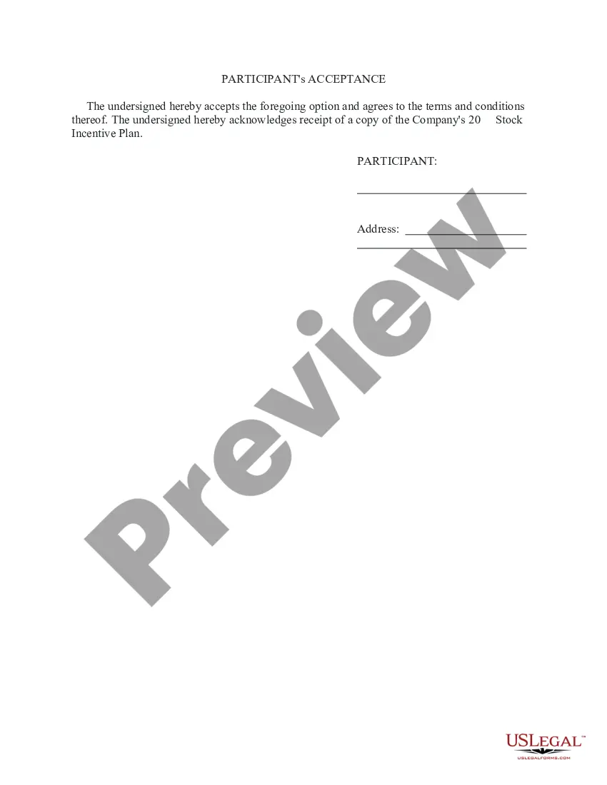 Get Incentive Stock Option Agreement Preview Incentive Stock Option Agreement