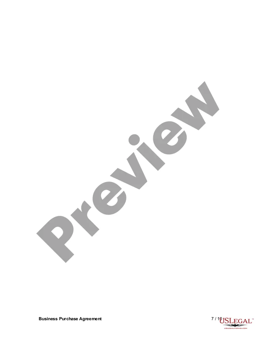 Preview Business Purchase Agreement