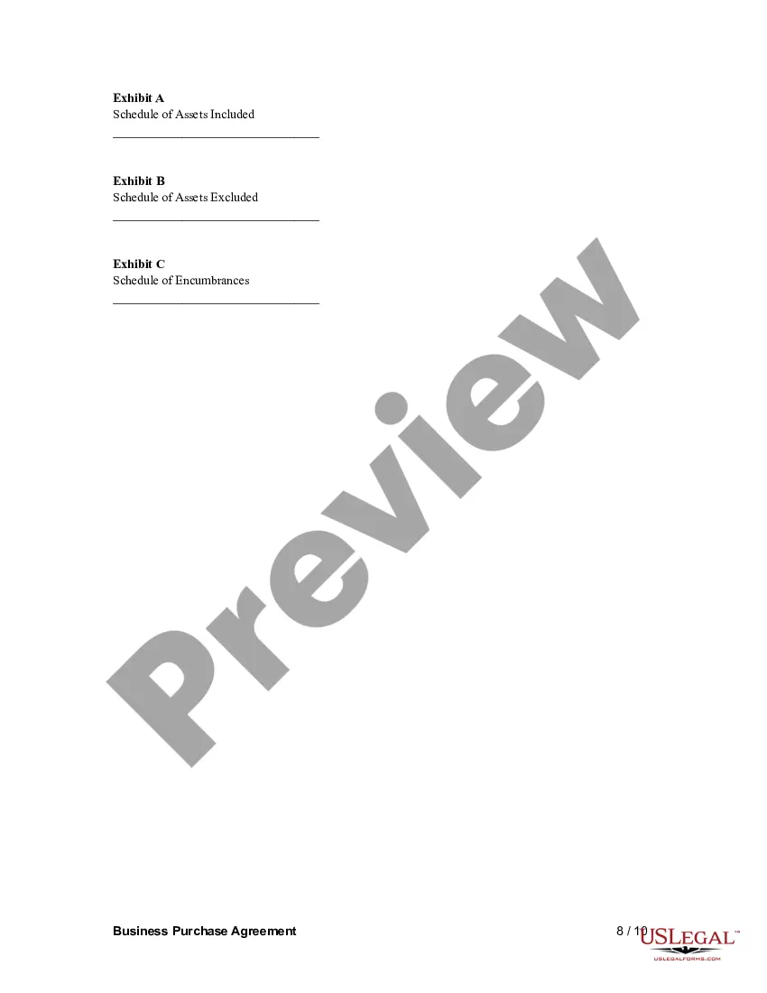 Preview Business Purchase Agreement