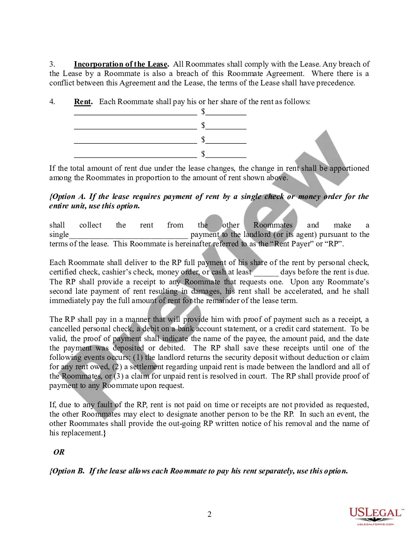 Get Agreement between Roommates Preview Agreement between Roommates