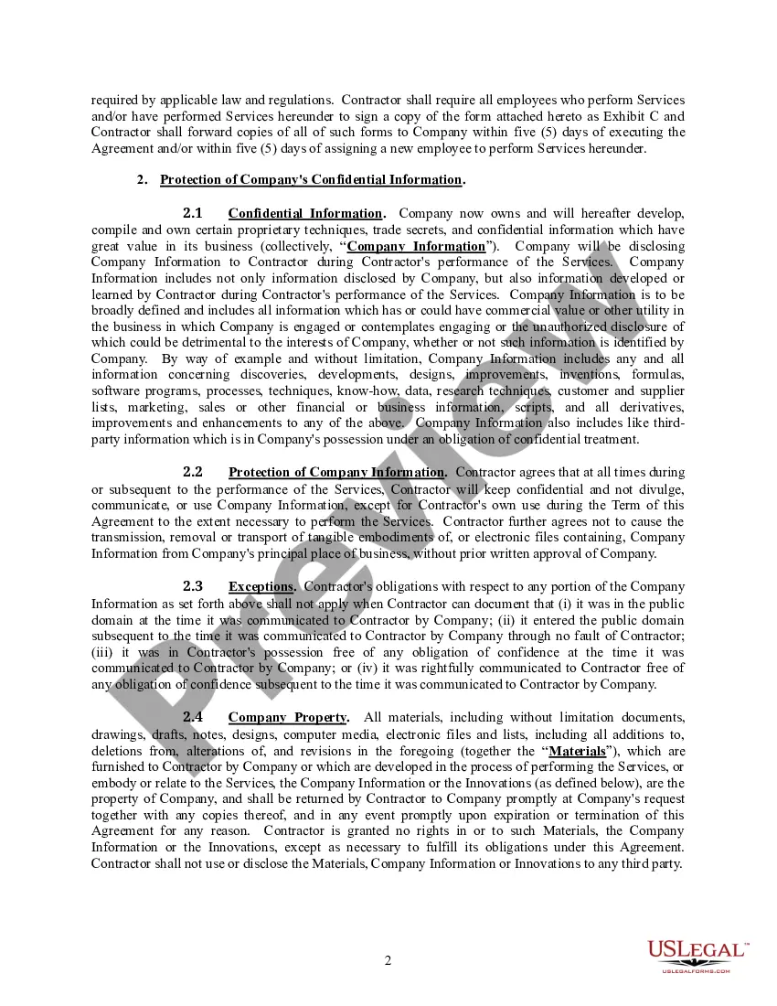 Preview Independent Contractor Agreement