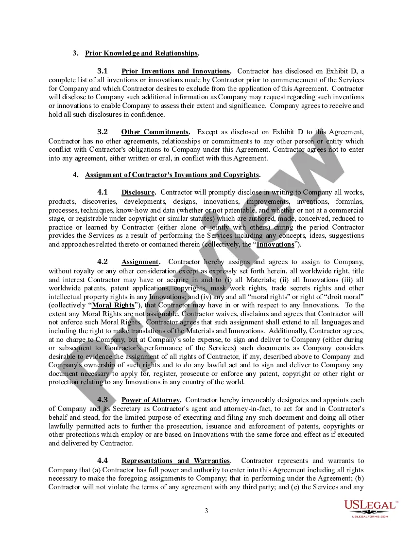 Preview Independent Contractor Agreement