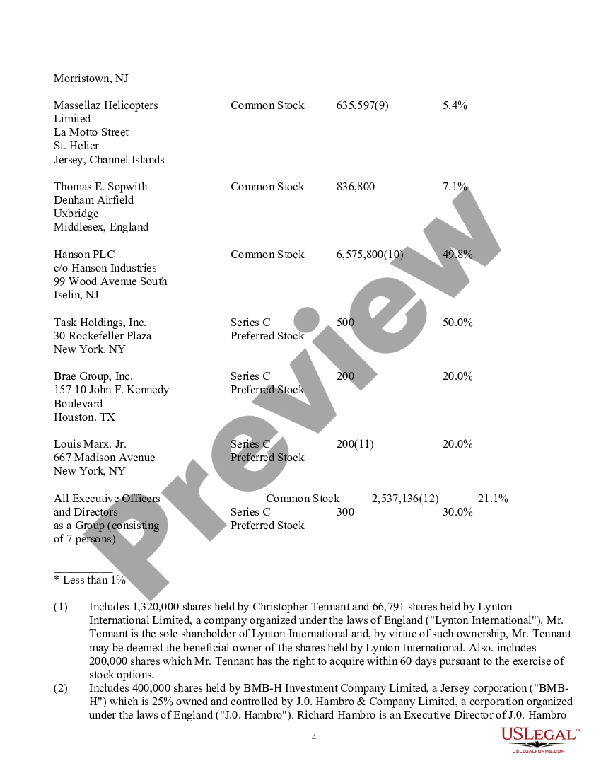 tarrant-texas-consent-statement-for-consent-of-stockholders-in-lieu-of