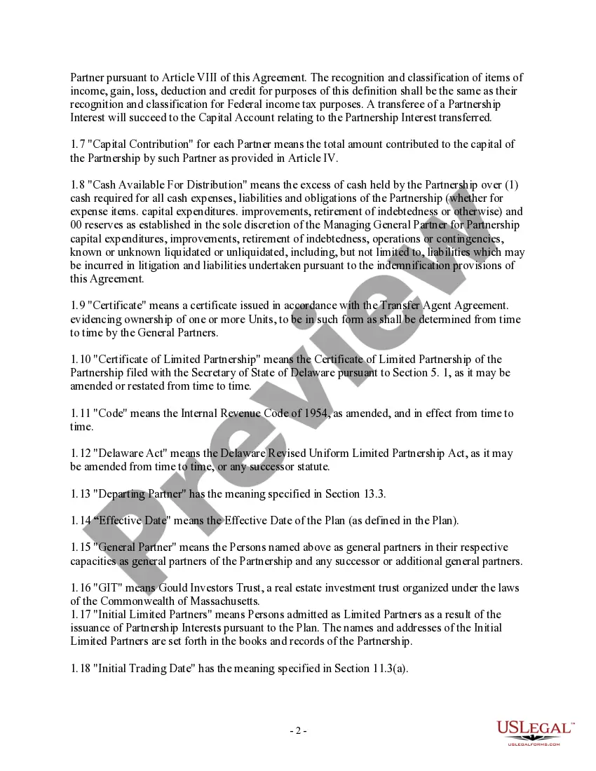 Get Sample Amended and Restated Partnership Agreement of the Partnership Preview Sample Amended and Restated Partnership Agreement of the Partnership