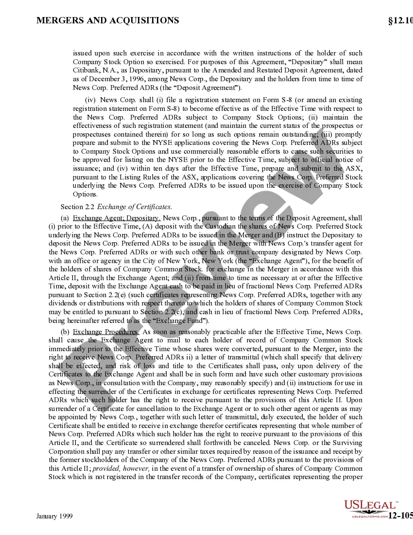 Get Agreement and Plan of Merger by The News Corporation Ltd, HMC Acquisition, and Heritage Media Preview Agreement and Plan of Merger by The News Corporation Ltd, HMC Acquisition, and Heritage Media
