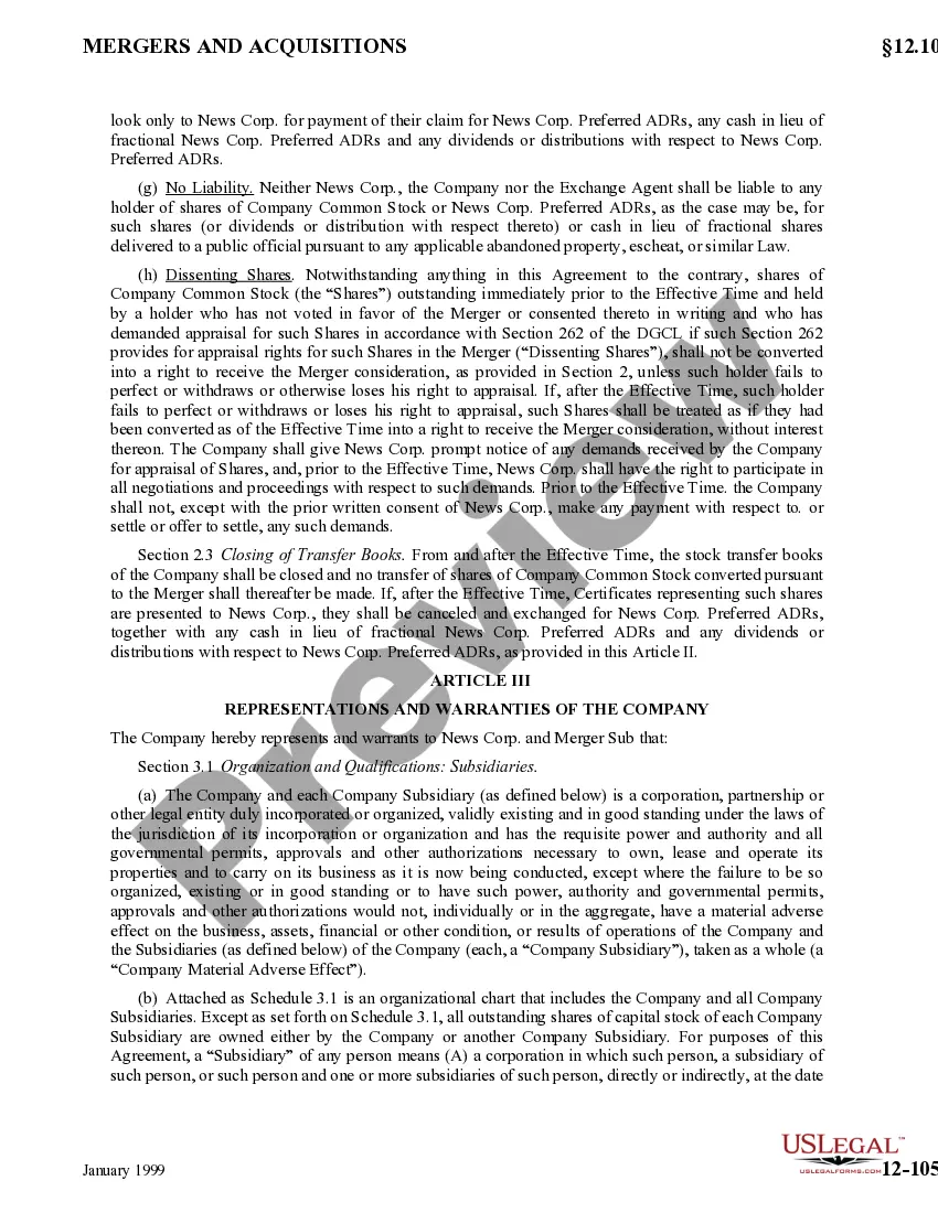 Get Agreement and Plan of Merger by The News Corporation Ltd, HMC Acquisition, and Heritage Media Preview Agreement and Plan of Merger by The News Corporation Ltd, HMC Acquisition, and Heritage Media
