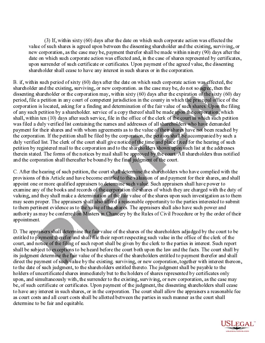 Get Articles 5.11, 5.12 and 5.13 of Texas Business Corporation Act Preview Articles 5.11, 5.12 and 5.13 of Texas Business Corporation Act