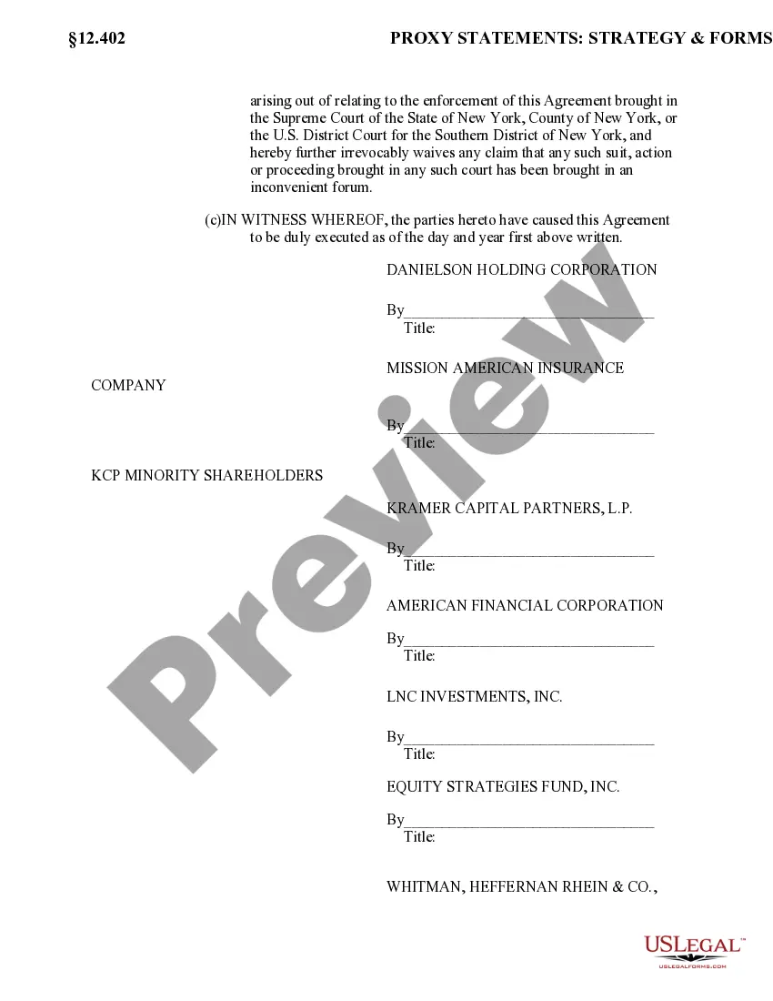 Get Exchange Agreement by Danielson Holding Corp., Mission American Insurance Co., and KCP Shareholders Preview Exchange Agreement by Danielson Holding Corp., Mission American Insurance Co., and KCP Shareholders