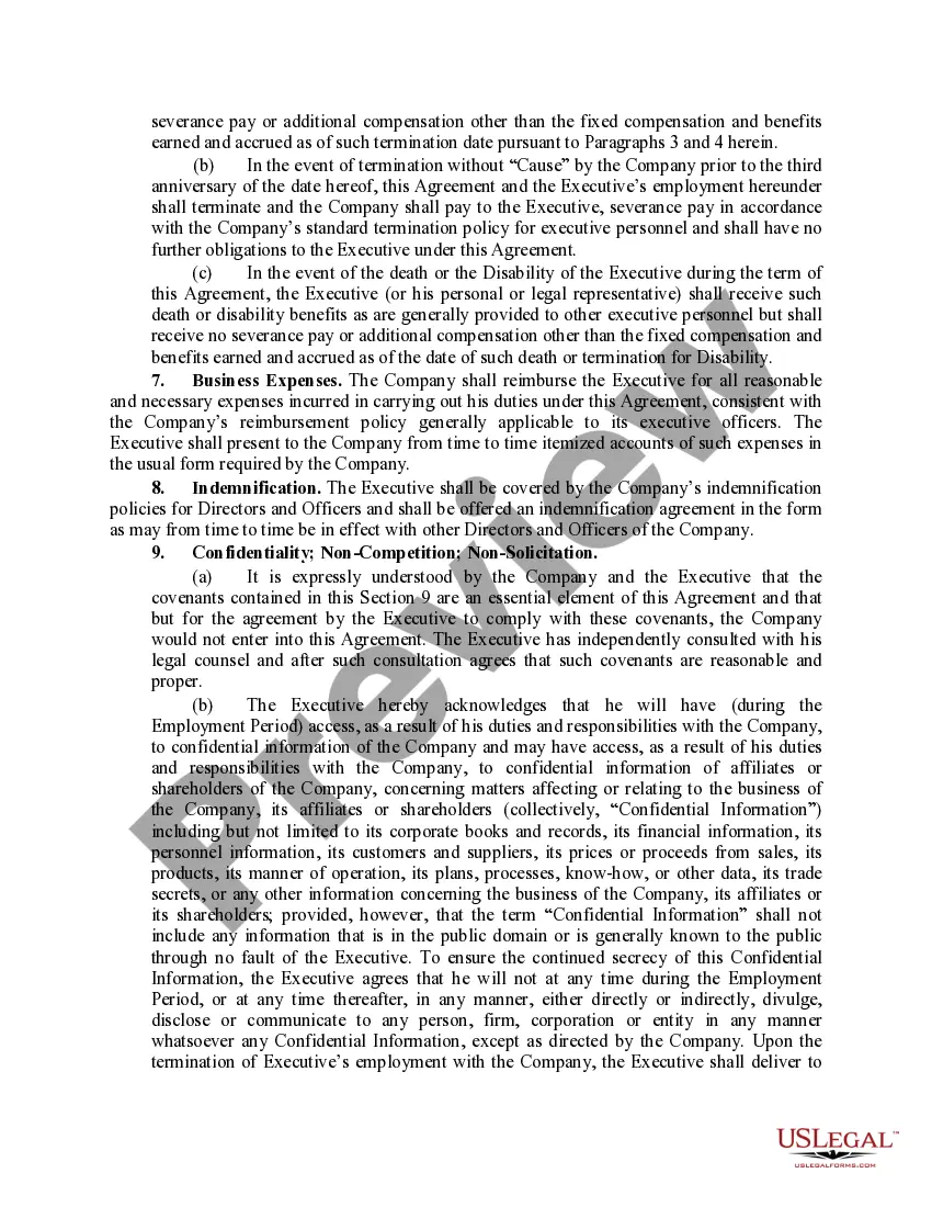 Preview Employment Agreement General Form