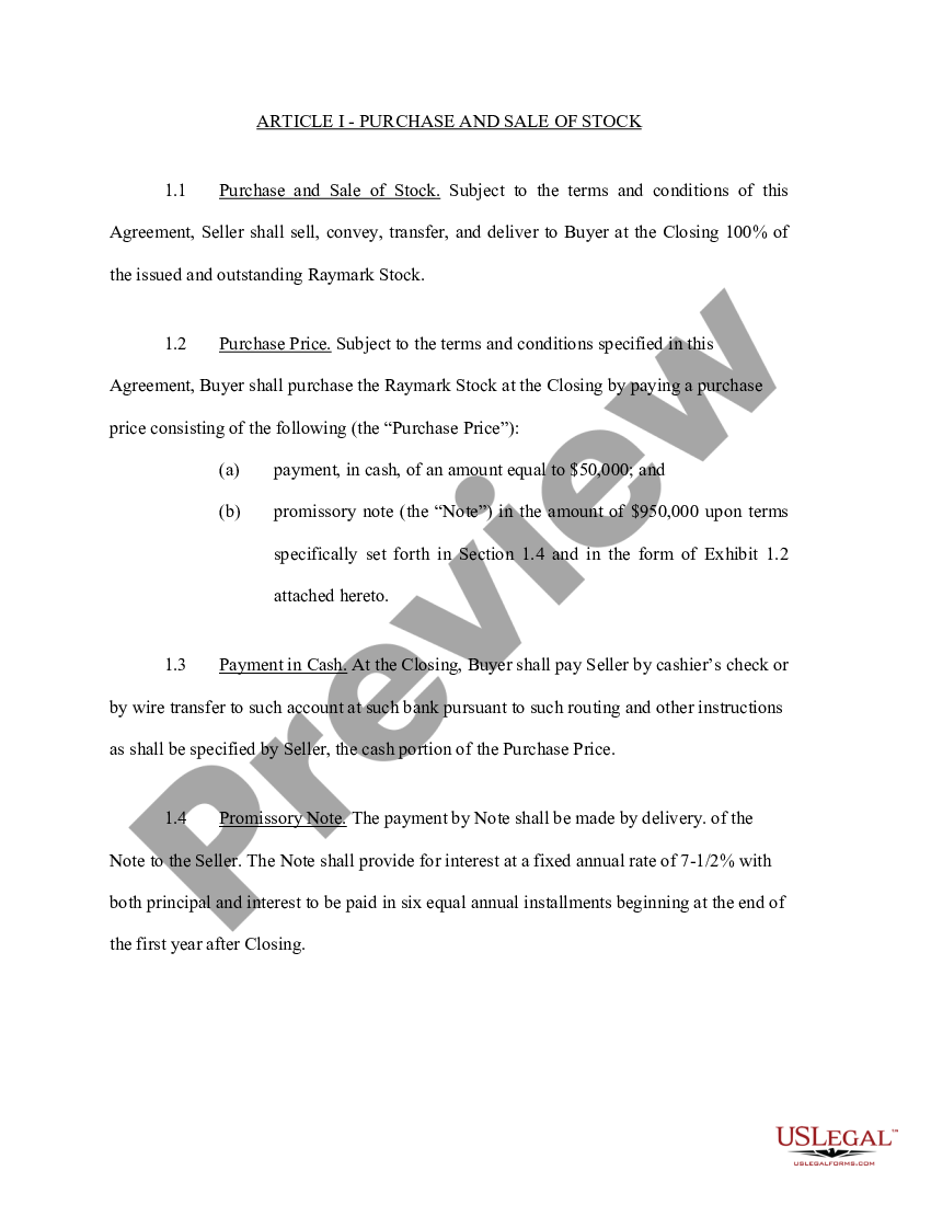 assignment by operation of law stock purchase