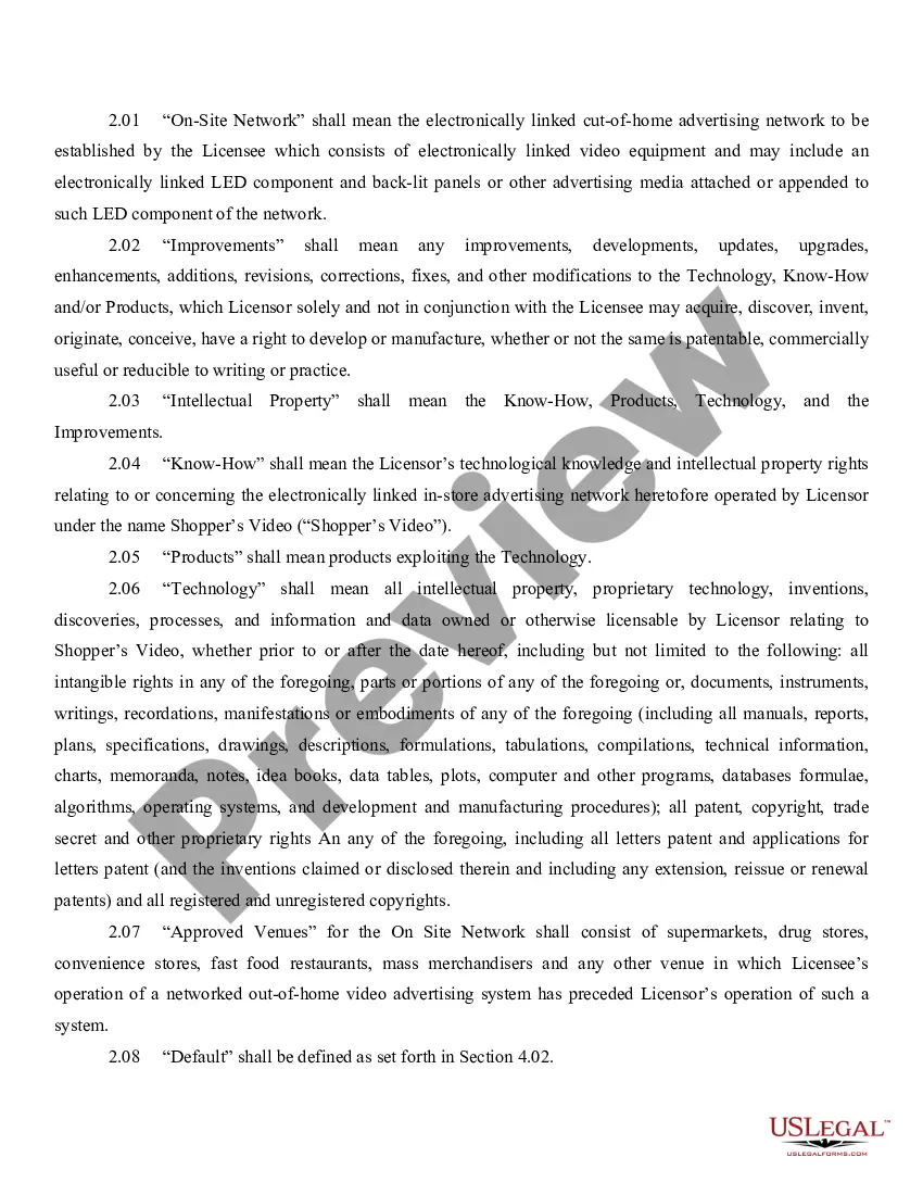 Get License Agreement with attachments between Site-Based Media, Inc., and On Site Media, Inc. Preview License Agreement with attachments between Site-Based Media, Inc., and On Site Media, Inc.
