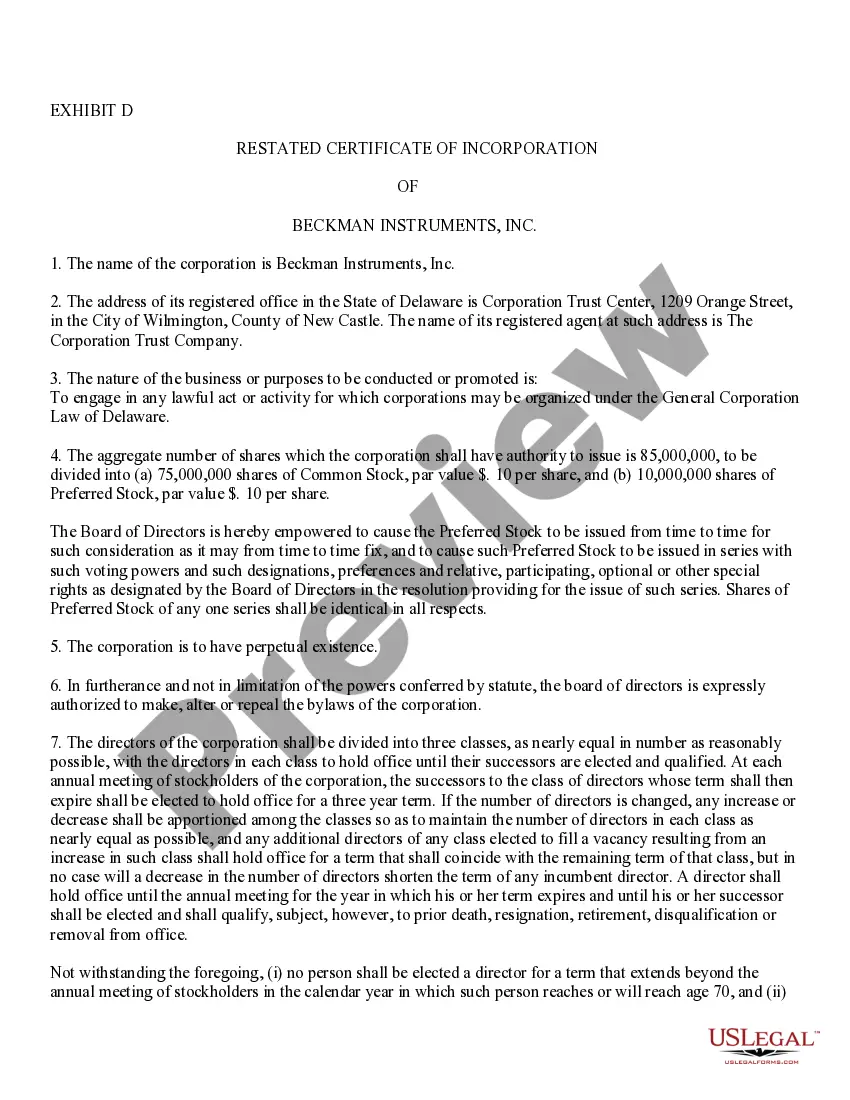 Get Approval of Amendments to Restated Certificate of Incorporation with amendment Preview Approval of Amendments to Restated Certificate of Incorporation with amendment