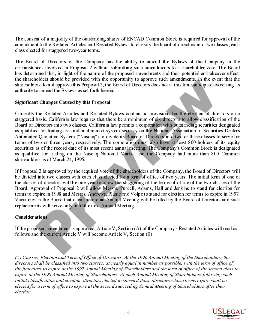 Get Amendment of Amended and Restated Bylaws Preview Amendment of Amended and Restated Bylaws
