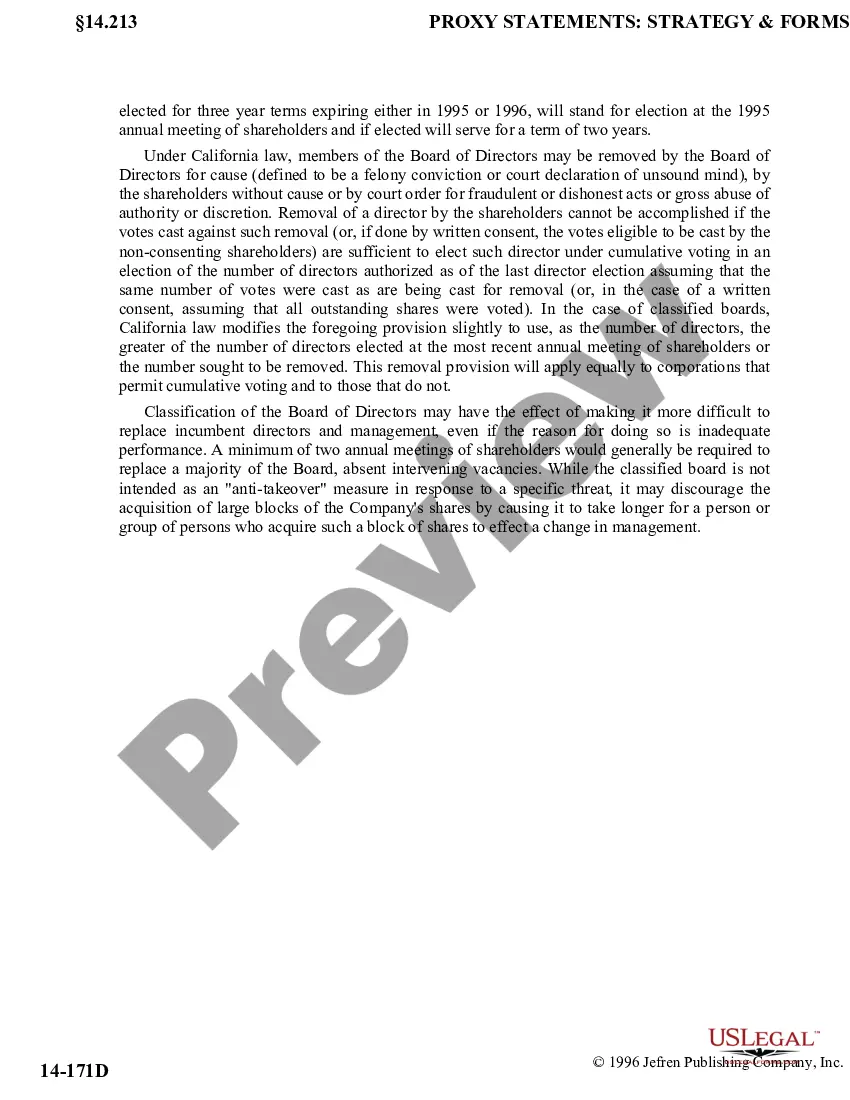 Get Reduction in Authorized Number of Directors Preview Reduction in Authorized Number of Directors