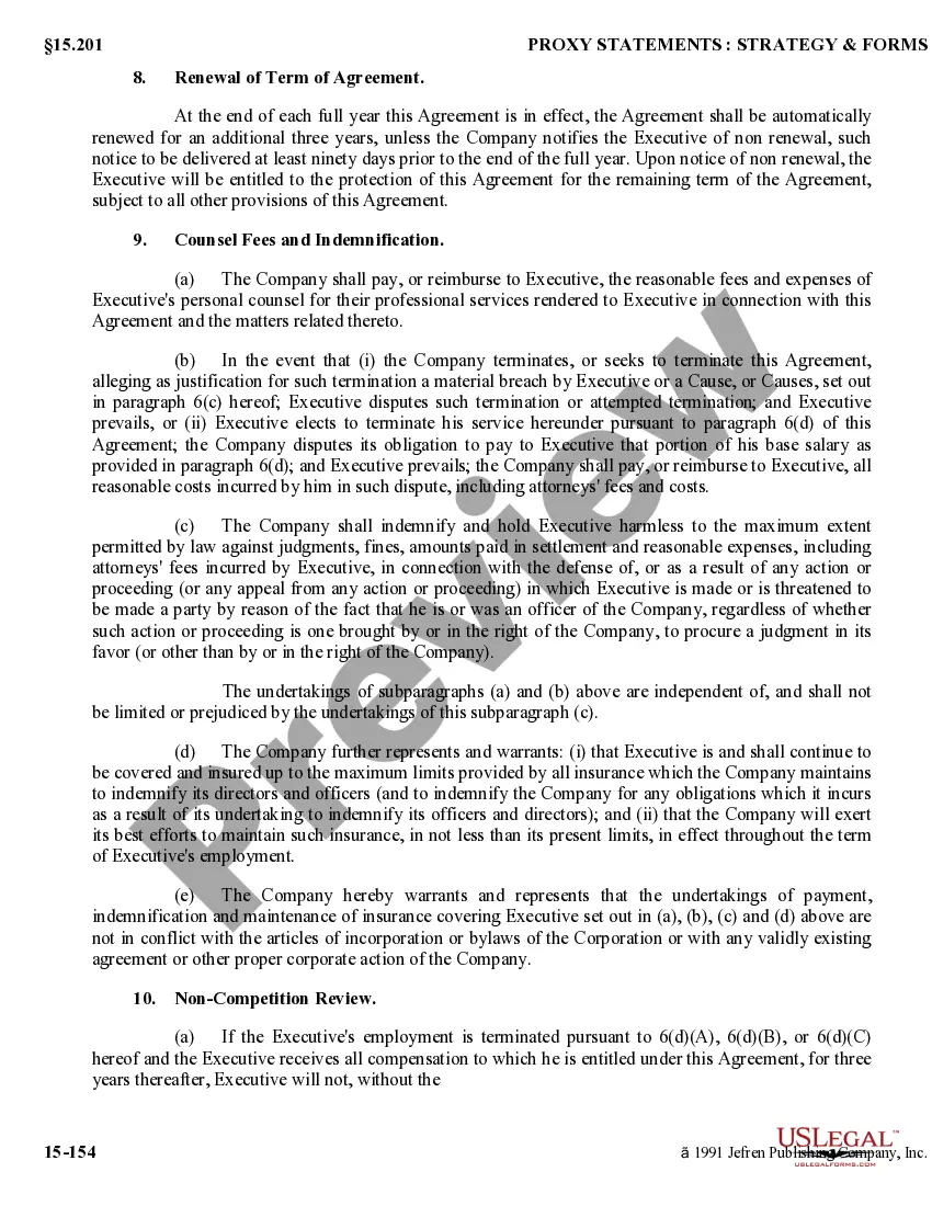 Get Proposal to ratify an Executive Employment Agreement with copy of agreement Preview Proposal to ratify an Executive Employment Agreement with copy of agreement