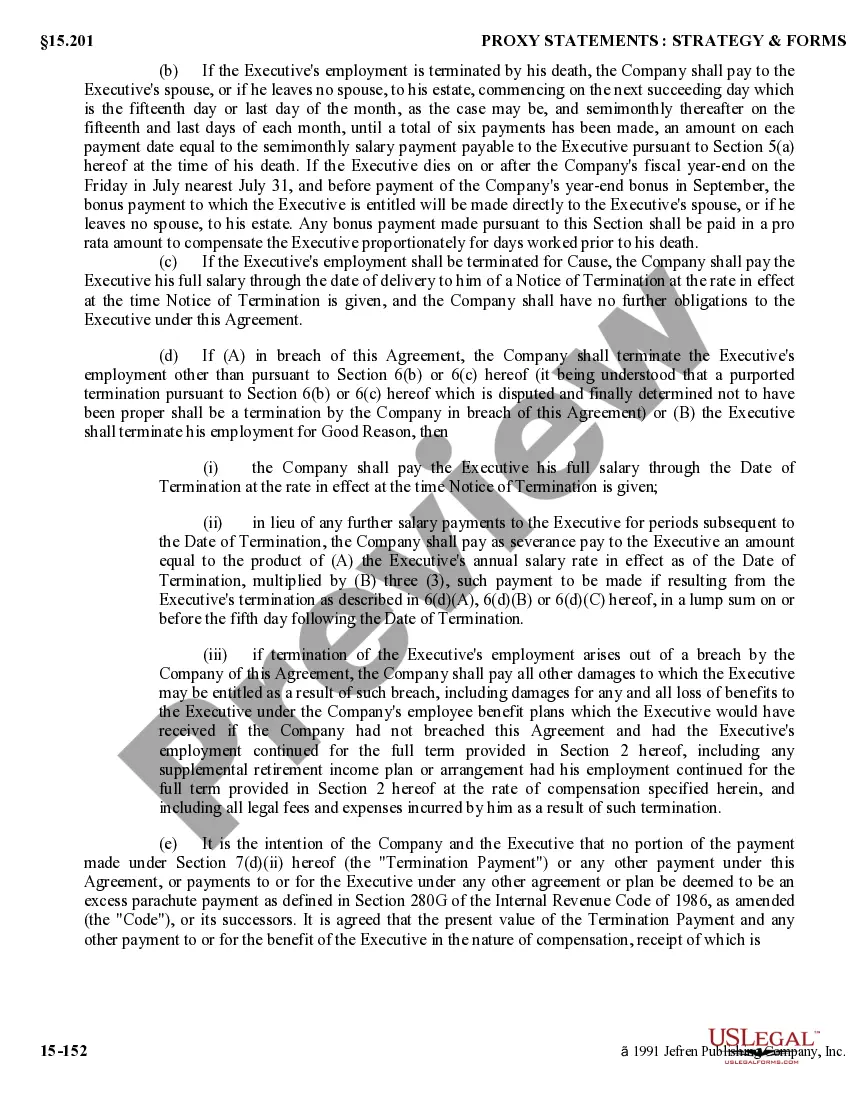 Get Proposal to ratify an Executive Employment Agreement with copy of agreement Preview Proposal to ratify an Executive Employment Agreement with copy of agreement