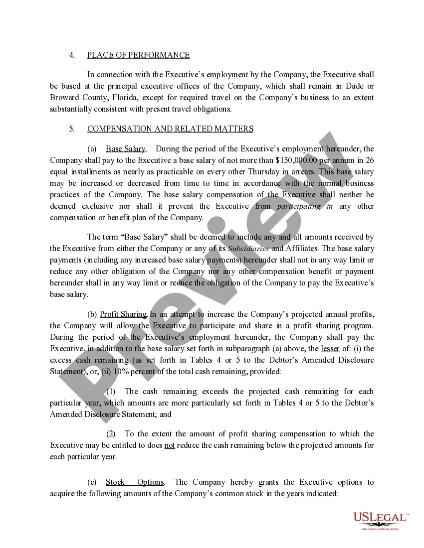 Get Amendment to Section 5c of Employment Agreement with copy of agreement between Company and CEO Preview Amendment to Section 5c of Employment Agreement with copy of agreement between Company and CEO