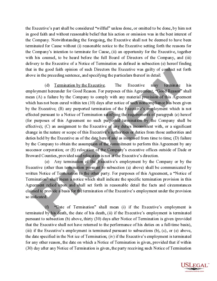 Get Amendment to Section 5c of Employment Agreement with copy of agreement between Company and CEO Preview Amendment to Section 5c of Employment Agreement with copy of agreement between Company and CEO