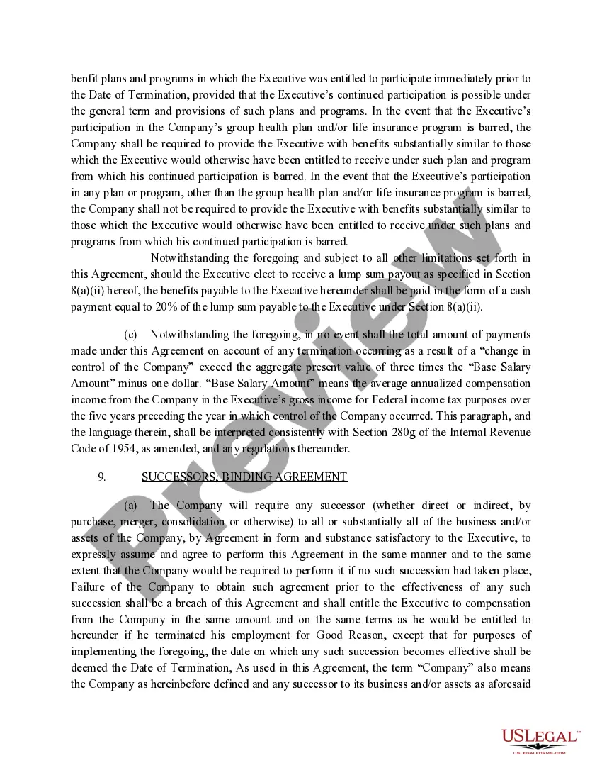 Get Amendment to Section 5c of Employment Agreement with copy of agreement between Company and CEO Preview Amendment to Section 5c of Employment Agreement with copy of agreement between Company and CEO