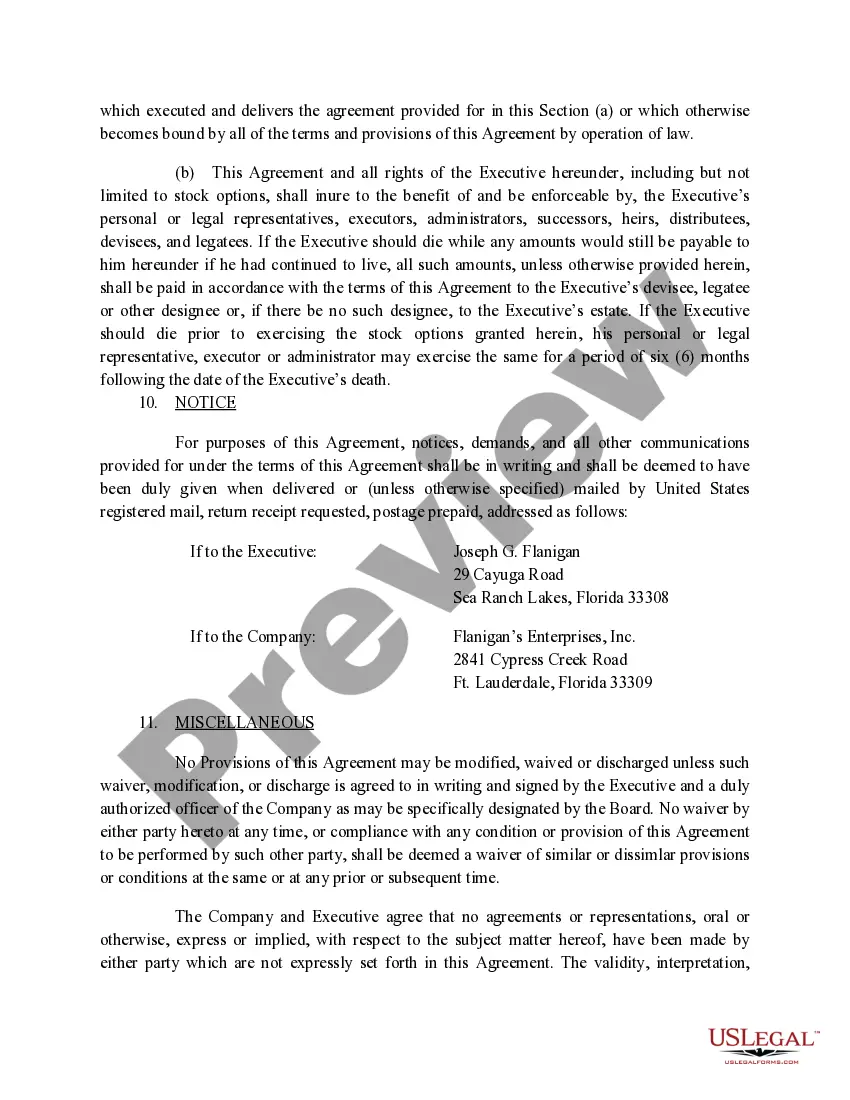 Get Amendment to Section 5c of Employment Agreement with copy of agreement between Company and CEO Preview Amendment to Section 5c of Employment Agreement with copy of agreement between Company and CEO