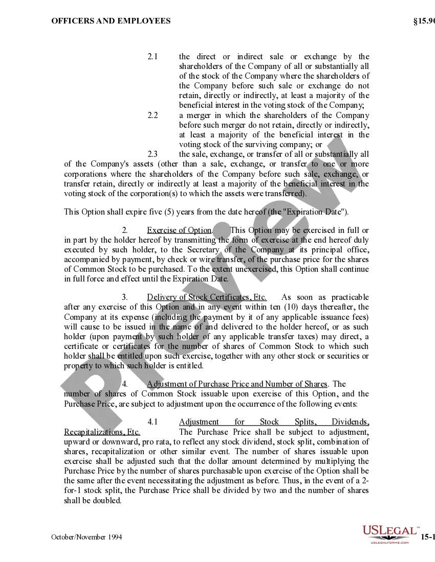 Get Stock Option Agreement of Key Tronic Corporation Preview Stock Option Agreement of Key Tronic Corporation