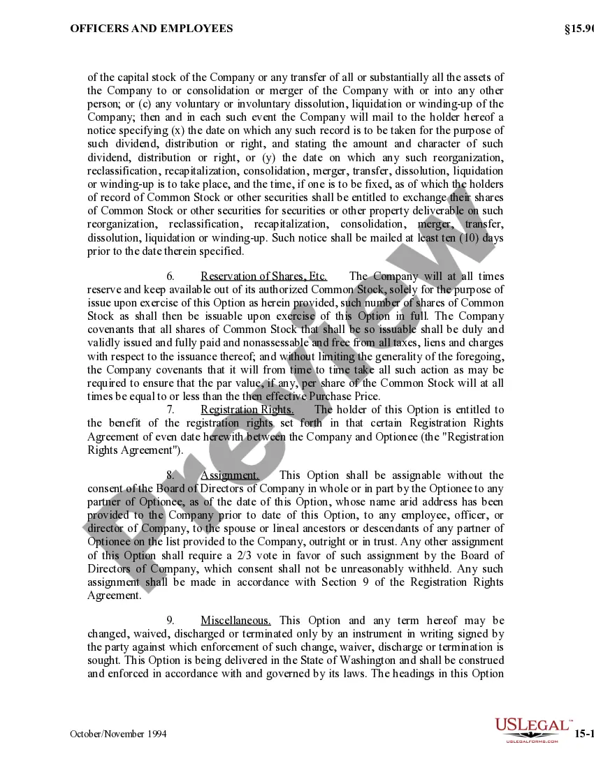 Get Stock Option Agreement of Key Tronic Corporation Preview Stock Option Agreement of Key Tronic Corporation