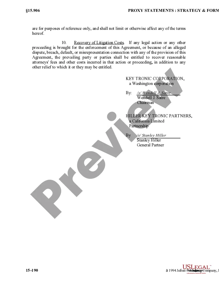 Get Stock Option Agreement of Key Tronic Corporation Preview Stock Option Agreement of Key Tronic Corporation