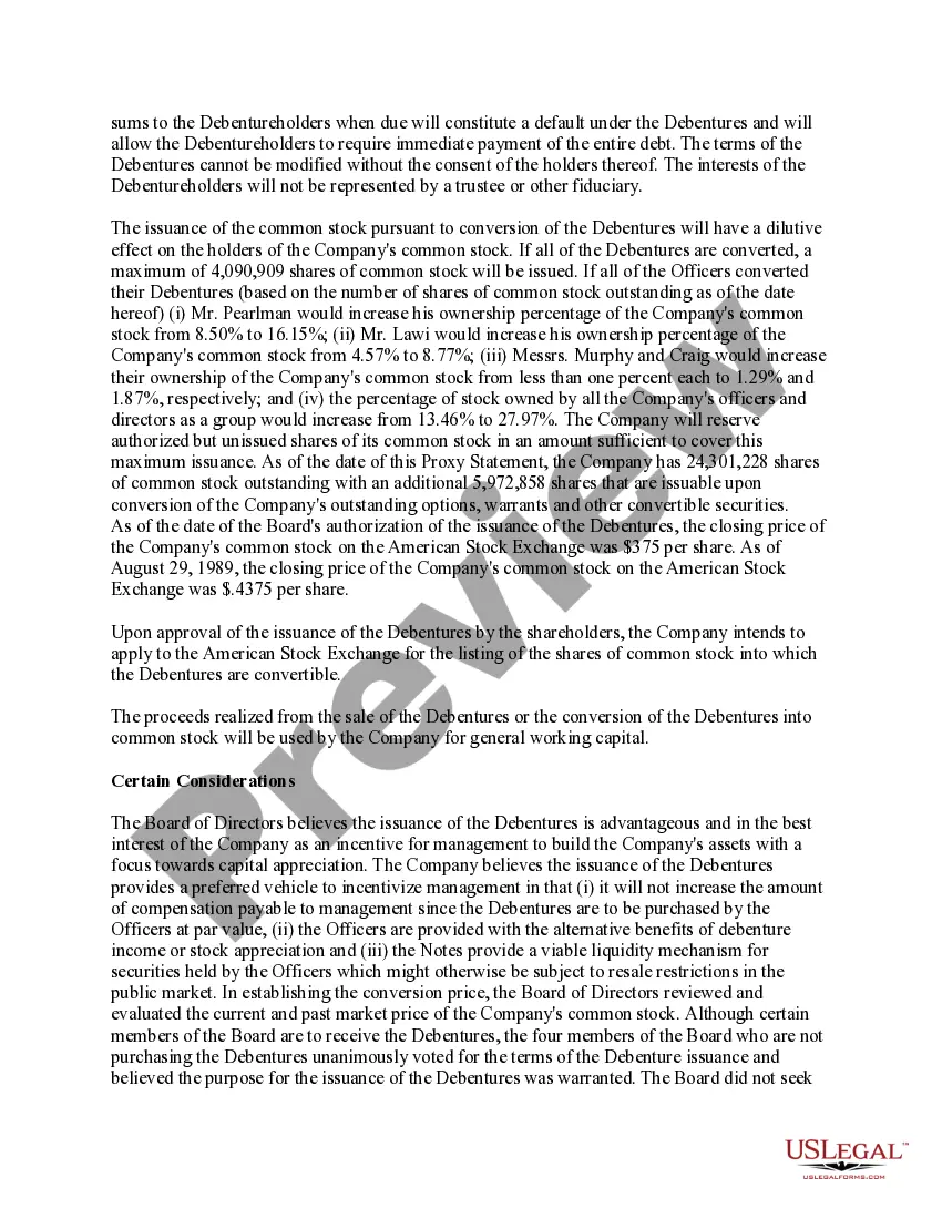 Get Proposal to authorize and issue subordinated convertible debentures Preview Proposal to authorize and issue subordinated convertible debentures