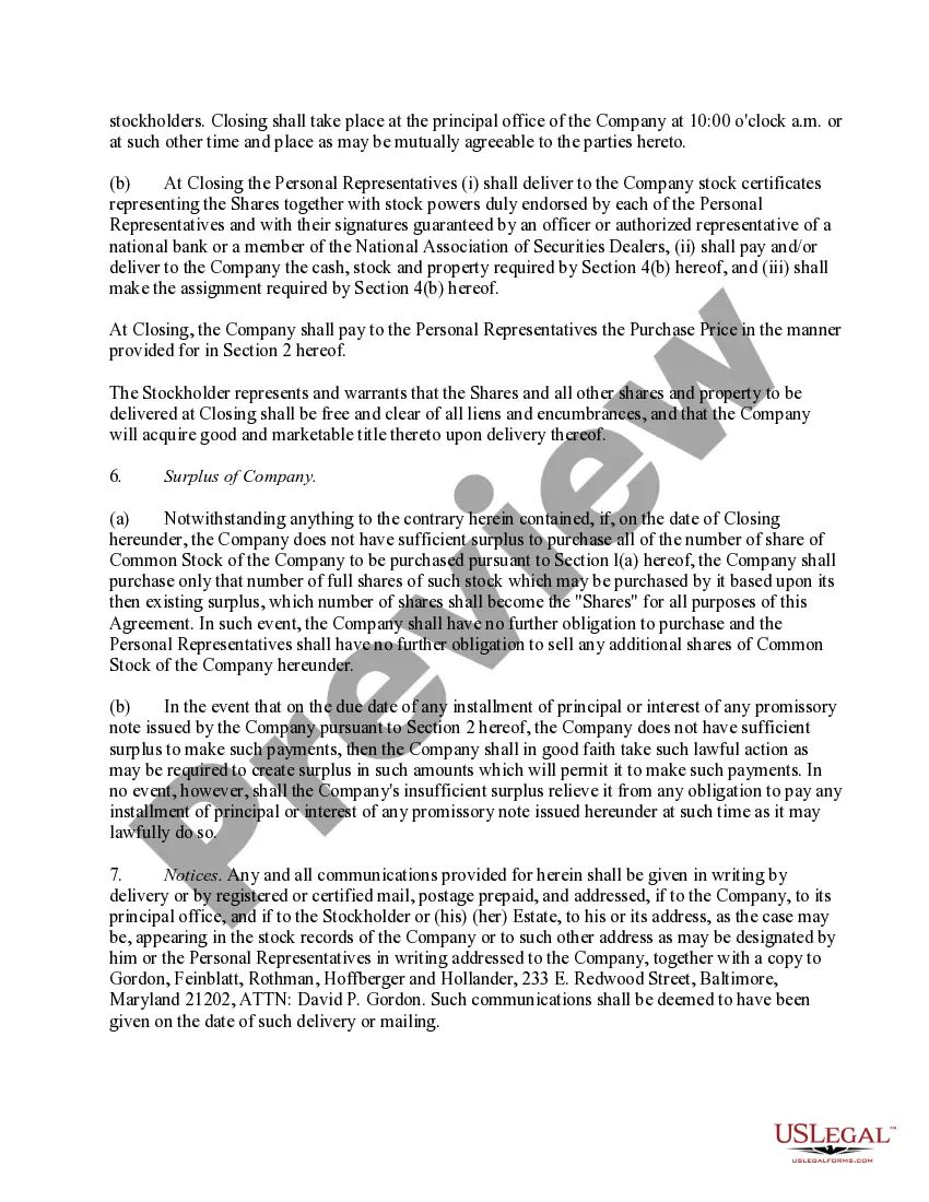 Get Stock Redemption Agreements with exhibits of Fair Lanes, Inc. Preview Stock Redemption Agreements with exhibits of Fair Lanes, Inc.