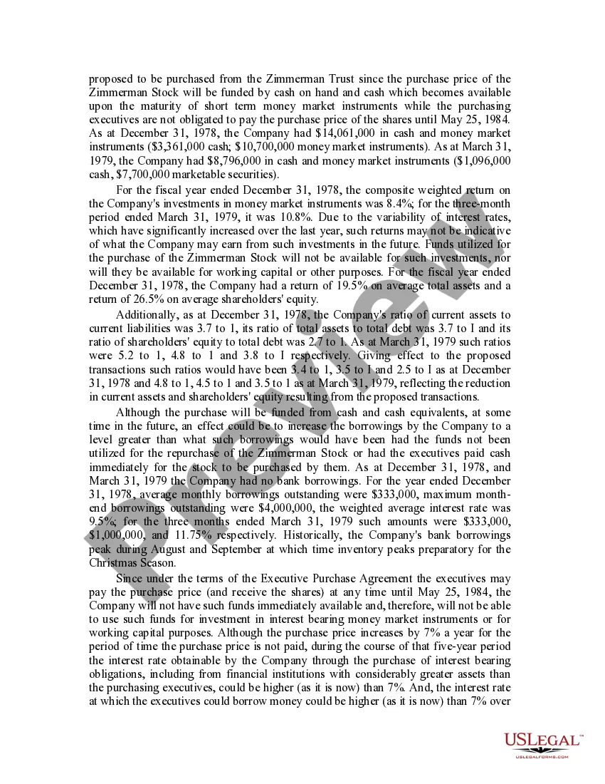 Get Sample Redemption Agreement - Executive Stock Purchase Agreement of Pic N Save Corp. Preview Sample Redemption Agreement - Executive Stock Purchase Agreement of Pic N Save Corp.