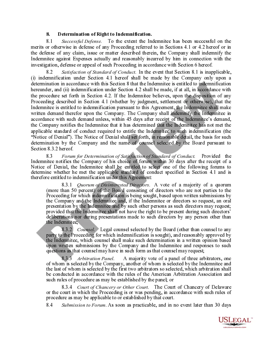 Get Form of Indemnity Agreement by Financial Corporation of Santa Barbara Preview Form of Indemnity Agreement by Financial Corporation of Santa Barbara