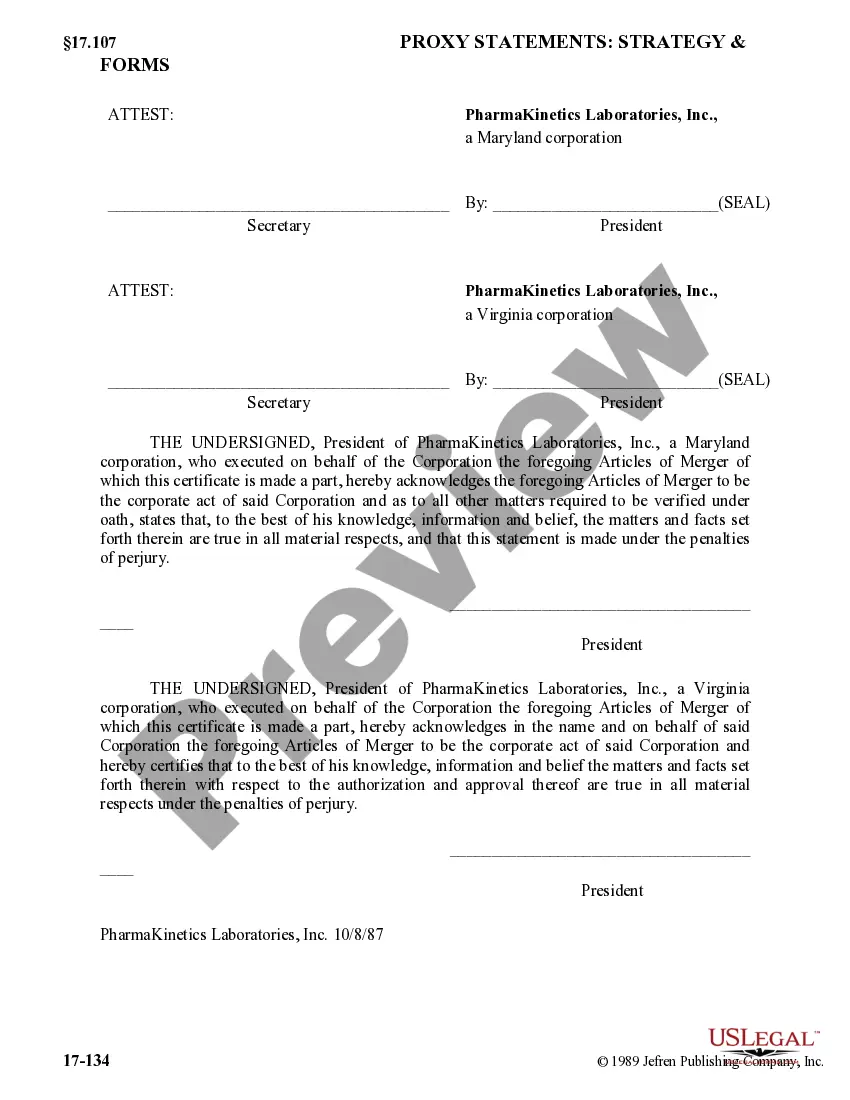 Get Articles of Merger Preview Articles of Merger
