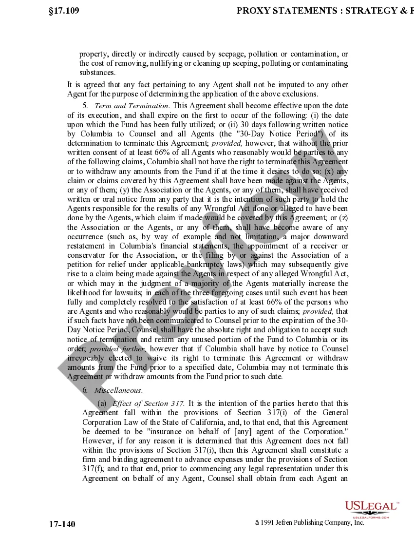 Get Ratification and approval of directors and officers insurance indemnity fund with copy of agreement Preview Ratification and approval of directors and officers insurance indemnity fund with copy of agreement