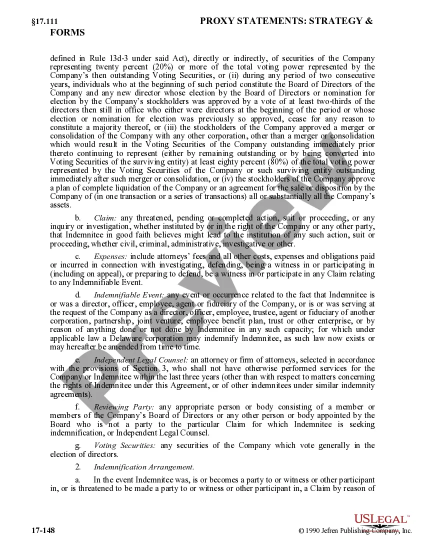 Get Indemnity Agreement between corporation and directors officers employees and agents of corporation Preview Indemnity Agreement between corporation and directors officers employees and agents of corporation