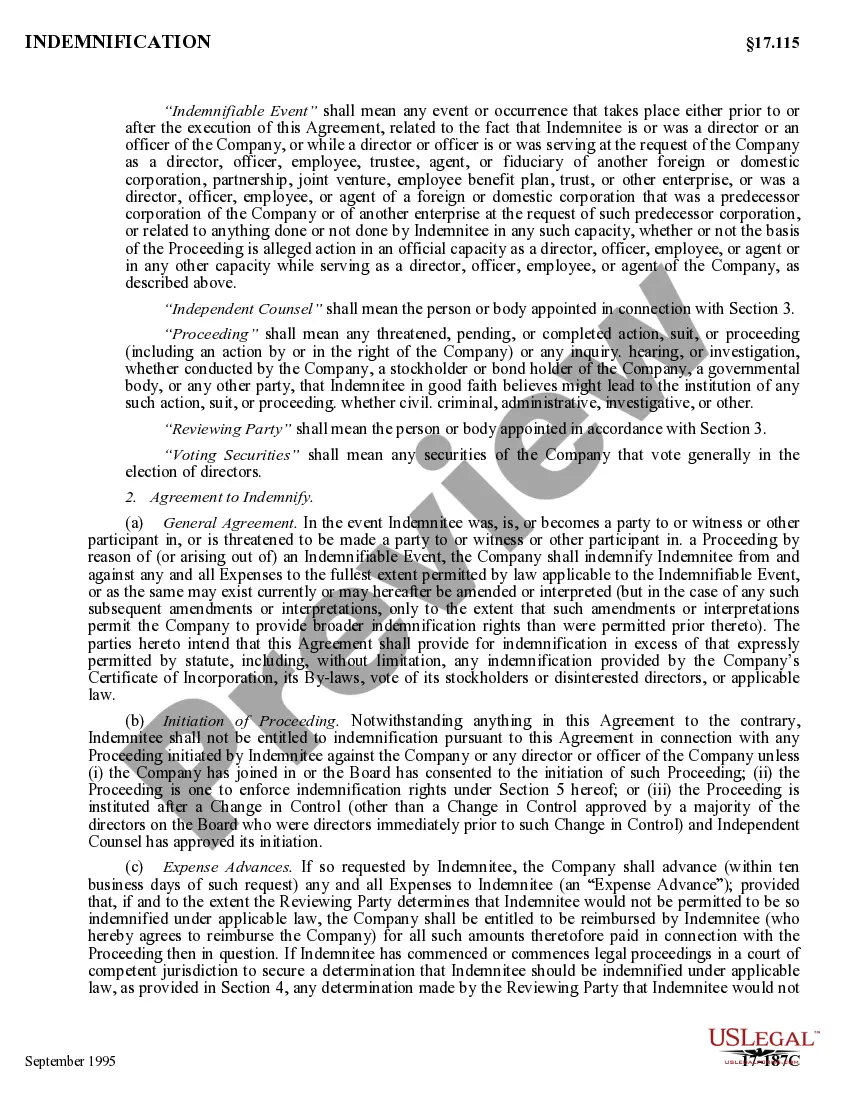 Get Indemnification Agreement by Witco Corporation Preview Indemnification Agreement by Witco Corporation