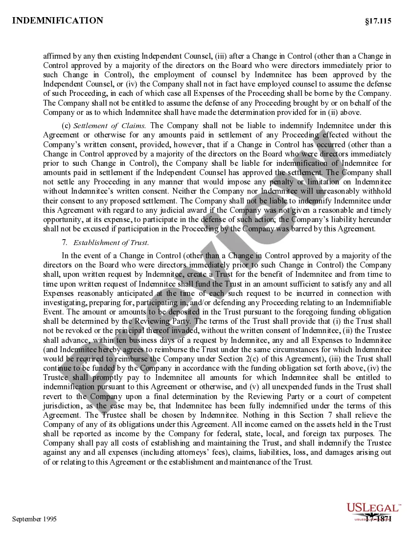 Get Indemnification Agreement by Witco Corporation Preview Indemnification Agreement by Witco Corporation
