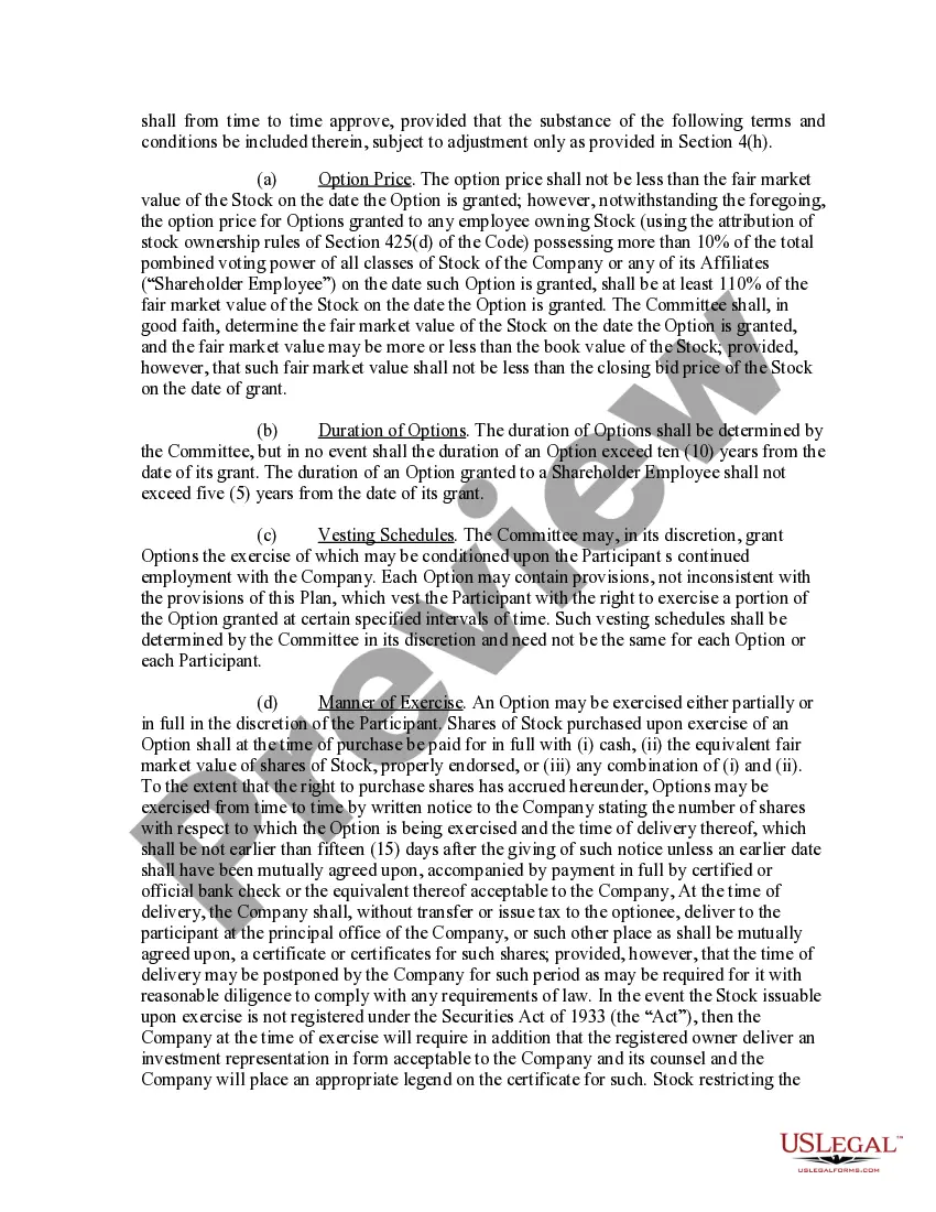Get Incentive Stock Option Plan of the Bankers Note, Inc. Preview Incentive Stock Option Plan of the Bankers Note, Inc.