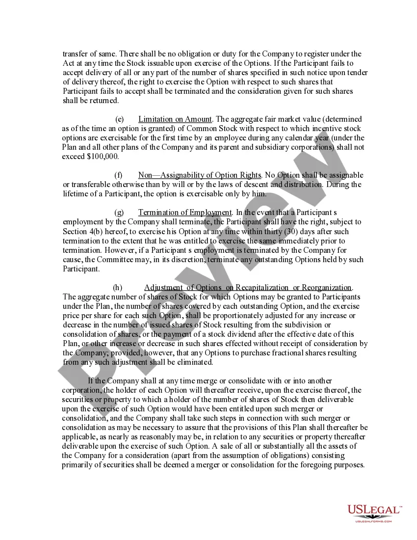 Get Incentive Stock Option Plan of the Bankers Note, Inc. Preview Incentive Stock Option Plan of the Bankers Note, Inc.