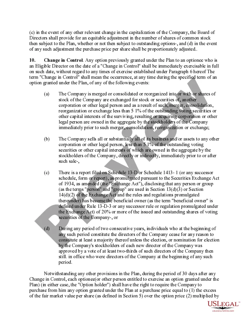 Get Nonemployee Directors Stock Option Plan of National Surgery Centers, Inc. Preview Nonemployee Directors Stock Option Plan of National Surgery Centers, Inc.