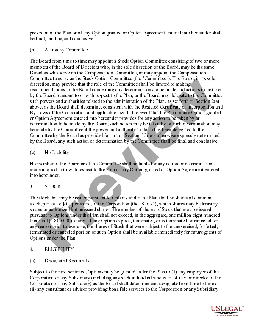 Get Stock Option Plan of Sunrise Assisted Living, Inc., for grant of Incentive Stock Options and Nonqualified Stock Options to employees, consultants and advisers Preview Stock Option Plan of Sunrise Assisted Living, Inc., for grant of Incentive Stock Options and Nonqualified Stock Options to employees, consultants and advisers