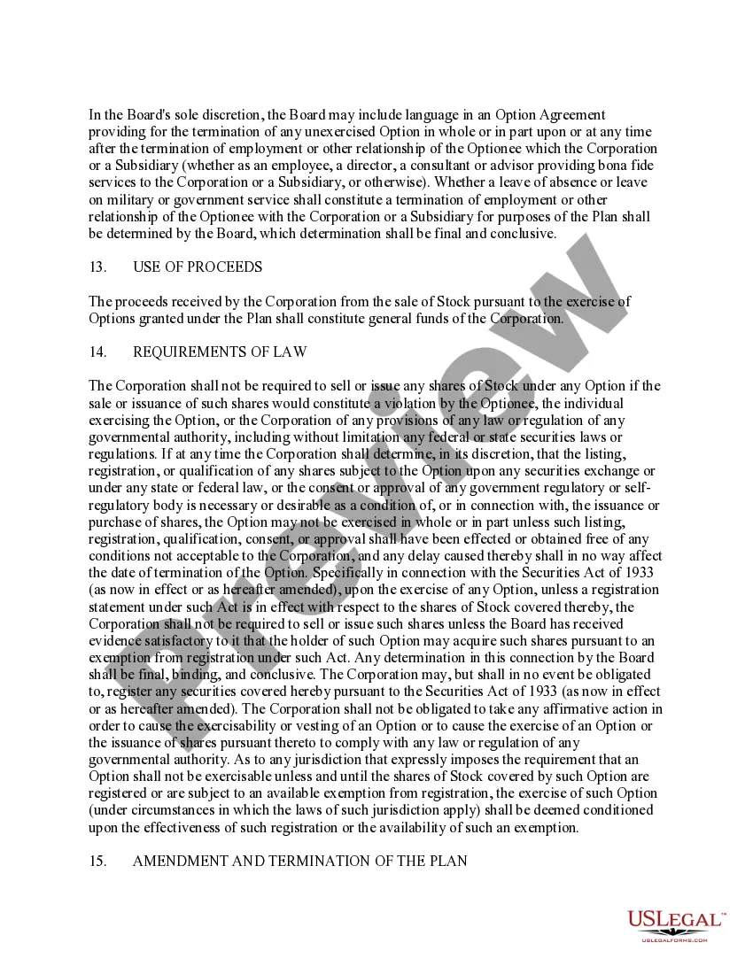 Get Stock Option Plan of Sunrise Assisted Living, Inc., for grant of Incentive Stock Options and Nonqualified Stock Options to employees, consultants and advisers Preview Stock Option Plan of Sunrise Assisted Living, Inc., for grant of Incentive Stock Options and Nonqualified Stock Options to employees, consultants and advisers