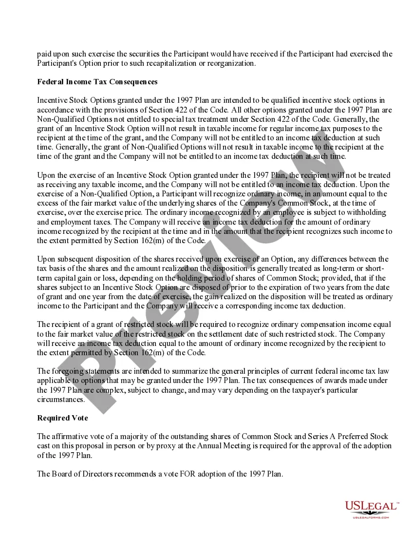 Get Proposal to Approve Adoption of Stock Option and Long-Term Incentive Plan of The Golf Technology Holding, Inc. Preview Proposal to Approve Adoption of Stock Option and Long-Term Incentive Plan of The Golf Technology Holding, Inc.