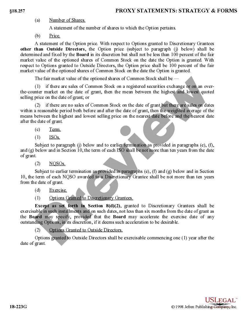 Get Nonemployee Directors Nonqualified Stock Option Plan of Cucos, Inc. Preview Nonemployee Directors Nonqualified Stock Option Plan of Cucos, Inc.