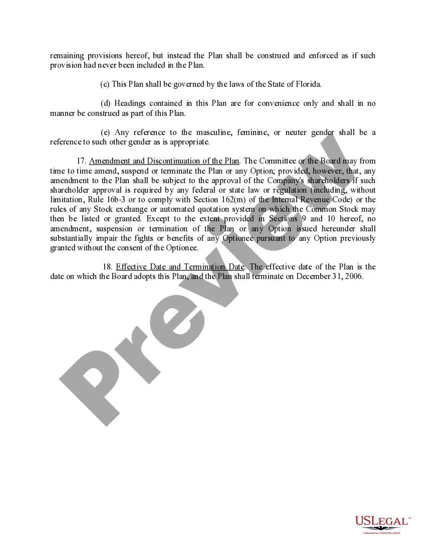 Get Amended and Restated Stock Option Plan of L. Luria and Son, Inc. Preview Amended and Restated Stock Option Plan of L. Luria and Son, Inc.