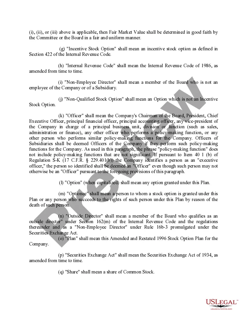 Get Amended and Restated Stock Option Plan of L. Luria and Son, Inc. Preview Amended and Restated Stock Option Plan of L. Luria and Son, Inc.